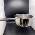 Ekco Eterna 3 Qt 18/10 Stainless Steel Saucepan Pot Long Handle Made China Used. Price: $15.00.