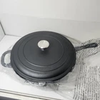 Tramontina 12.5" Covered Cast Iron Skillet Pan W/ss Knob Lid *new W/o Orig Box. Price: $19.00.