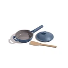 Our Place 3PC Aluminum Ceramic Glass Mini Pan Cookware Set 450F 1.2QT New. Price: $62.99.