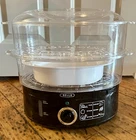 Bella Food Steamer 2-TIER With Lid Model XJ-10102A New Open Box Used. Price: $16.00.
