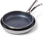 Non-stick 3-PLY Frying Pans Set, 9.5" & 11" Stainless Steel, 2-PIECE Silver New. Price: $383.99.
