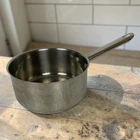 Wolfgang Puck Cafe Collection 3 Qt Stainless Steel Saucepan 012007 - No Lid Used. Price: $39.99.