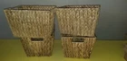 Trademark Innovations Hyacinth Storage Basket With Handles, Rectangular Set Of Open. Price: $39.99.