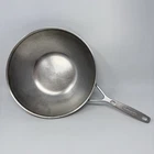 Demeyere Industry 5 Wok 18/10 Stainless Steel 12 Flat Bottom Induction Cooking Used. Price: $129.99.