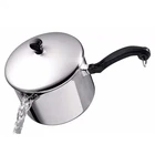Farberware Stainless Steel Saucepan 3QT Straining Lid Pour Spout Cookware Pot New. Price: $39.80.