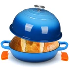 Liferun 6QT Enameled Cast Iron Dutch Oven For Sourdough Bread Baking, Non-stick New. Price: $73.54.