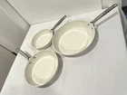 Gotham Steel Pro Hammered Ceramic 3-PIECE Fry Pan Set New. Price: $101.59.