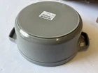 Staub Cast Iron 4 Qt Round Cocotte Dutch Oven - Graphite Grey France New. Price: $150.00.