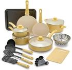 Greenlife Soft Grip Nonstick Ceramic 18PIECE Cookware Pots/frying Pans Set Yello New. Price: $129.99.
