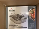 Williams Sonoma All-clad Stainless-steel Roasting Pan With Rack 11 X14 Nib New. Price: $145.00.