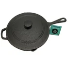 Cuisinart Cast Iron Pan With Lid, Pre Seasoned Chicken Fryer PCI45-30 New. Price: $49.99.