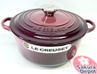Le Creuset Cocotte Ronde 20CM Fig Cast Enamel Pot Silver Knob Japan New. Price: $273.61.