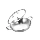 Inqibee 10-INCH Tri-ply Stainless Steel Wok Pan With Lid,small Stir... Fast Ship New. Price: $55.81.