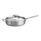 Tramontina 80116/058DS 3 Qt Tri-ply Clad Covered Deep Saute Pan, Stainless Steel New. Price: $70.99.