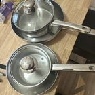 Tools Of The Trade Stainless Steel Four-piece Set Saucepan Frying Lids Used. Price: $50.00.