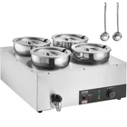 Vevor Commercial Soup Warmer Station With 4*7.4QT Pot Kettle New. Price: $172.79.