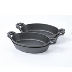 Hawok Cast Iron Oval Casserole Dish Au Gratin Cookware 4 Pcs New. Price: $77.70.