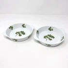 Set Of 2 Parsley By Andrea Oven Table Cookware Dish 8189 5" Used. Price: $19.99.