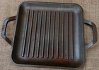 Lodge Chef Collection Seasoned Cast Iron Square Grill Pan - 11 Inch Used. Price: $19.99.