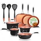 Nutrichef 14-PIECE Nonstick Kitchen Cookware Set Pfoa/pfos-free New. Price: $201.58.