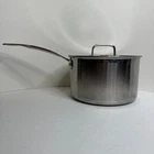 Cuisinart Quart Stainless Steel Saucepan With Lid, Induction Ready MCP194-20N Used. Price: $39.00.