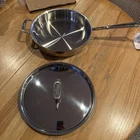 All Clad Copper Core 3QT - Polished Stainless Saute Pan With Lid New. Price: $185.75.