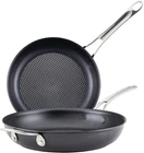 Anolon Smart Stack Frying Pan Set 10IN 12IN Black Nonstick Skillet New. Price: $84.19.