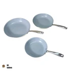 Cookersway Set Of 3 Ceramic Nonstick Frying Pans 8", 9.5", & 11" Inch (beige) New. Price: $66.49.
