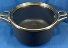 Calphalon Premier Qt Quart Stock Pot Pan 806 With Glass Space Saver Lid Used. Price: $34.99.
