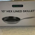 Servappetit 10 Stainless Steel Hex Lined Non-stick Skillet, Silver/black New. Price: $31.23.