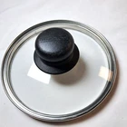 Tramontina Clear Glass Lid 5-3/8" Inner Lip 5-7/8" Outer Edge Round Handle Used. Price: $5.56.
