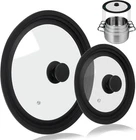 Universal Silicone Glass Pot Pack 7-12" Frying Pan Cover Skillet Lids Free New. Price: $34.99.