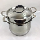 Cuisinart 466-24 Countour Stainless Steel 8 Qt Stockpot W/steamer Insert & Lid Used. Price: $67.15.