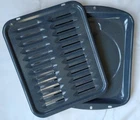 Universal Range Broiler Pan Rack Grill Set Porcelain Coated Oem WB48X10056 Used. Price: $32.99.