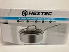Hextec 2.15 Qt 3 Ply Hybrid Tempered Glass Lid Stainless Steel Saucepan Saucenib New. Price: $29.99.