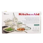 Kitchenaid 10-PIECE Hard-anodized Ceramic Induction Cookware Set New. Price: $171.26.