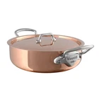 Mauviel M'3 3.2-QT Copper Rondeau With Lid, Cast Stainless Steel Handle New. Price: $500.00.