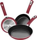 3 Piece Induction Bottom 8" 9.5" 11 Inch Nonstick Frying Pan Set Utopia Kitchen New. Price: $43.99.