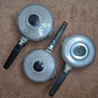 Vintage Wagner Ware Sidney O Magnalite 3 Pc Saucepan Set Lids 4680 4681 4682 Usa Used. Price: $100.00.