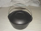 Lodge Usa 8DO Cast Iron Quart Camp Dutch Oven With Lid & Bail Handle 2013 Nos New. Price: $42.07.