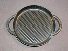Staub 26 Double Handle Pure Grill Cast Iron Pan Teal Made In France Enameled 10" New. Price: $34.95.