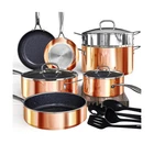 Deluxe Duxano 14PC Healthy Pots And Pan With 9H Anti-scratch Coating, 2-LAYER... New. Price: $256.17.