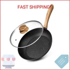 Michelangelo Nonstick Frying With Lid, 8 Inch Pans Heal New. Price: $29.87.