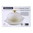 Tramontina Enameled Cast Iron 9.5" Bread Oven, Latte/gold New. Price: $56.99.