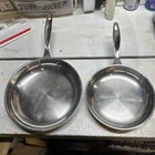 Cuisinart Stainless Steel 8 And 10 Open Skillet Pan CLCS22-20 CLCS22-24 Used. Price: $44.99.