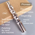 Dscosmetic Pioneer 316L Stainless Steel Double Edge Safety Razor Handle Only New. Price: $34.64.
