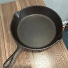 Lodge 3 Notch Cast Iron Frying Pan Skillet Size 8 Classic Cookware Kitchen Used. Price: $42.20.
