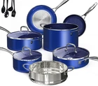 Duxano 14 Piece Cookware Set Model CW3721-1BLUE Klein Induction New. Price: $299.99.
