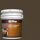 5 Gal. #MS-90 Deep Chocolate Flat Multi-surface Exterior Roof Paint New. Price: $194.88.