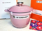 Le Creuset Mauve Pink Rice Pot 18CM 2.25QT Cocotte Every W/ Inner Lid Cast Iron New. Price: $329.00.